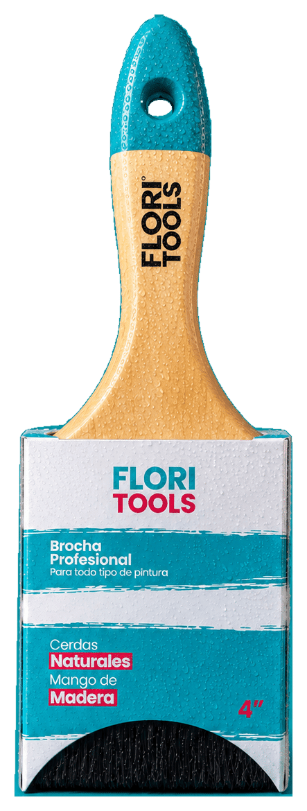 Brocha profesional Floritools 4 pulgadas